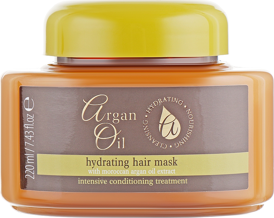Nawilżająca maska do włosów z olejem arganowym - Xpel Marketing Ltd Argan Oil Heat Hair Mask — Zdjęcie N1