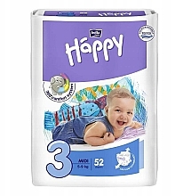 Kup Pieluchy dla niemowląt 5-9 kg, rozmiar 3, 52 szt. - Bella Baby Happy