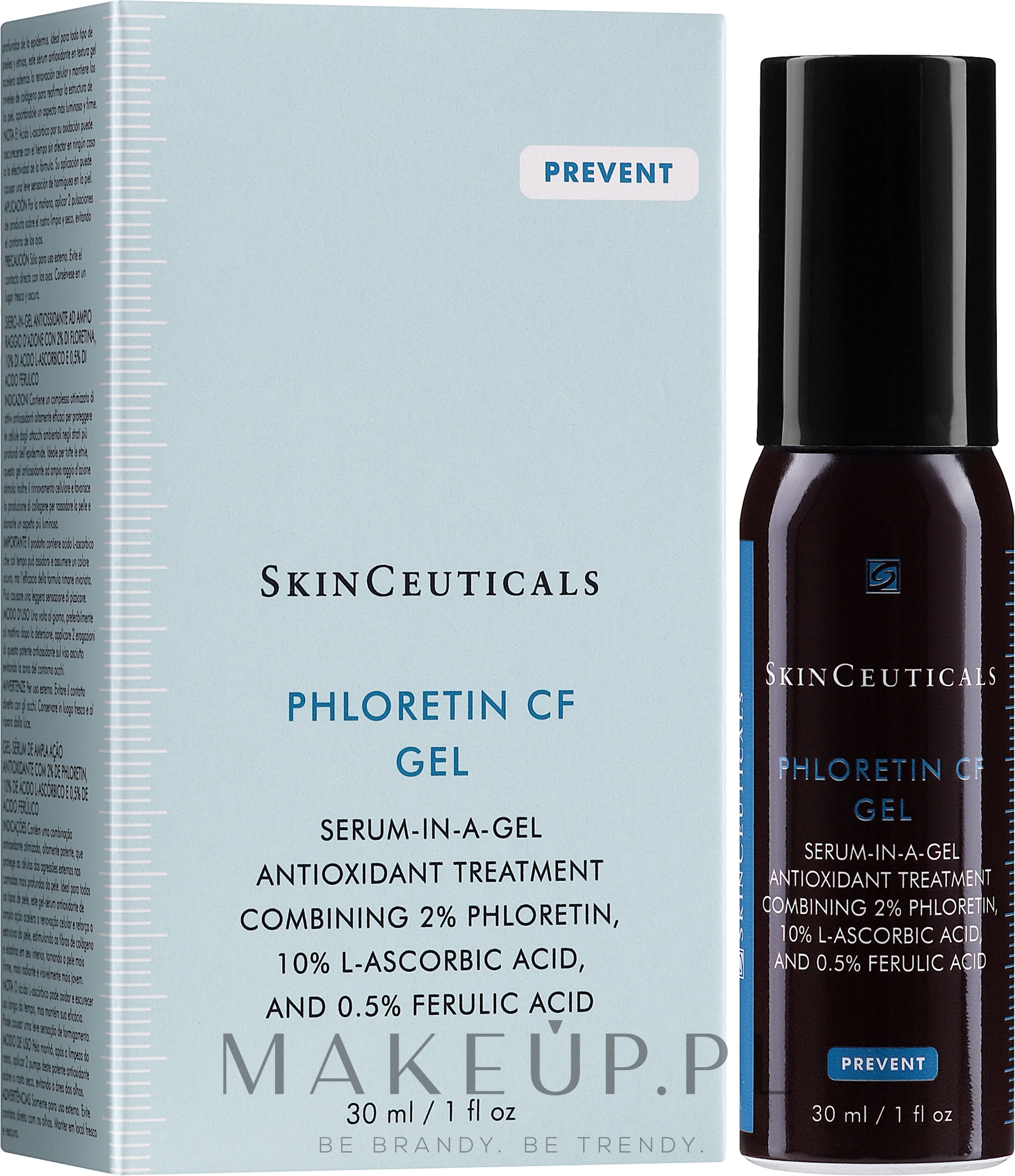 Antyoksydacyjny żel w serum do twarzy do wszystkich rodzajów skóry - SkinCeuticals Phloretin CF Gel — Zdjęcie 30 ml