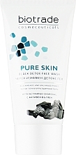 Żel detoksykujący z węglem i kwasem mlekowym - Biotrade Pure Skin Black Detox Face Wash — Zdjęcie N3