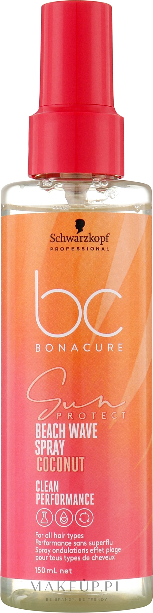 Teksturyzujący spray do włosów - Schwarzkopf Professional BC Bonacure Sun Protect Beach Waves Spray — Zdjęcie 150 ml