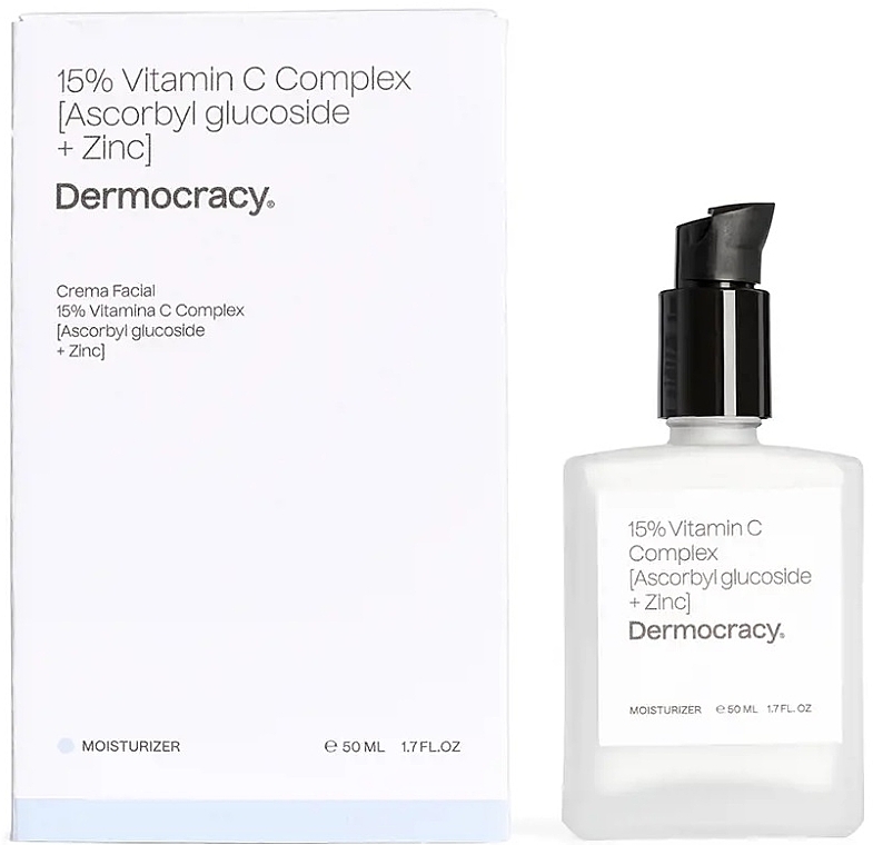 Krem do twarzy - Dermocracy 15% Vitamin C Complex Ascorbyl Glucoside + Zinc Face Cream — Zdjęcie N1
