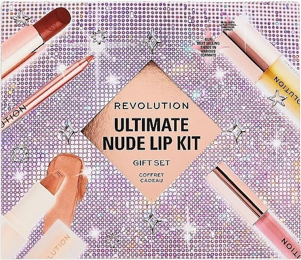 Zestaw, 6 produktów - Makeup Revolution Ultimate Nude Lip Kit — Zdjęcie N1