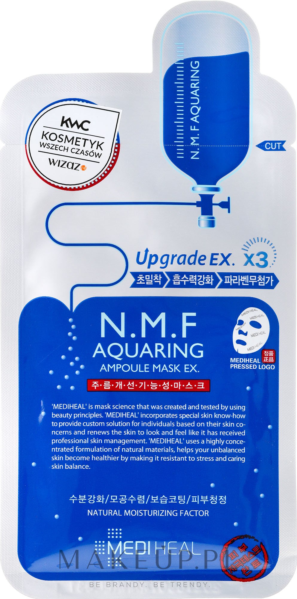 Nawilżająca maska do twarzy - Mediheal N.M.F Aquaring Ampoule Mask — Zdjęcie 27 ml