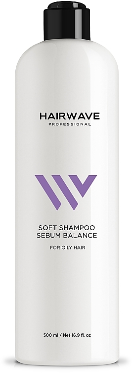 Szampon bezsiarczanowy do włosów przetłuszczających się Sebum Balance - HAIRWAVE — Zdjęcie N4