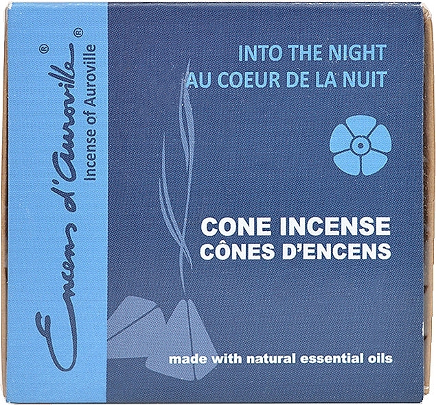 Kadzidełka w stożkach Into the Night - Maroma Encens d'Auroville Cone Incense Into The Night — Zdjęcie N1