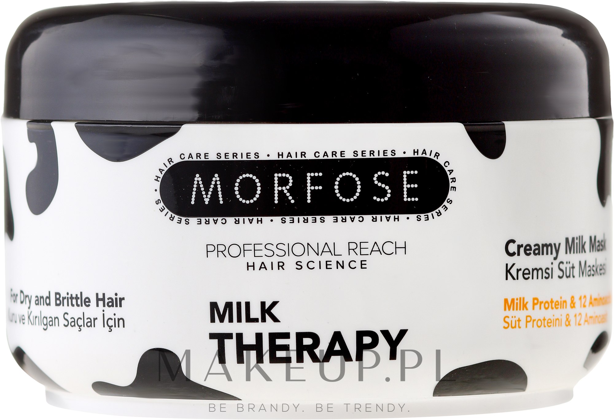 Mleczna maska do włosów - Morfose Milk Therapy Creamy Mask — Zdjęcie 500 ml