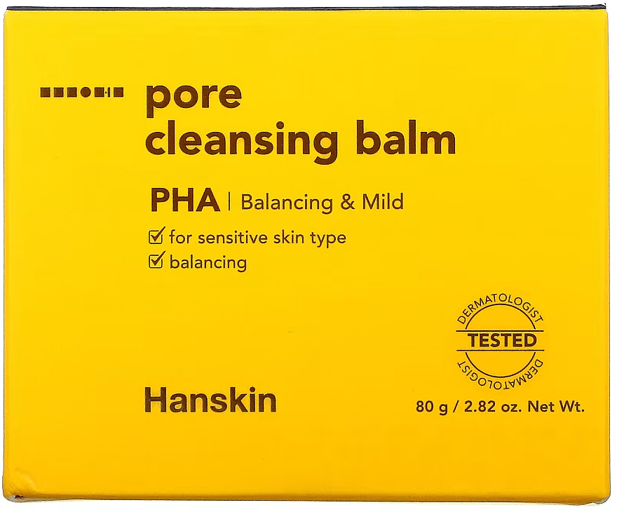 Balsam oczyszczający do skóry wrażliwej - Hanskin Pore Cleansing Balm PHA — Zdjęcie N2