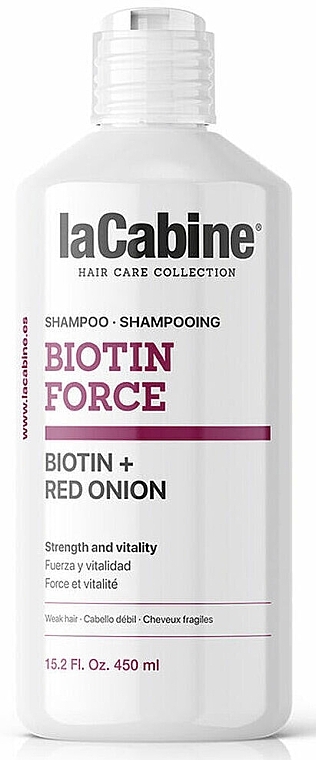 Szampon przeciw wypadaniu włosów - La Cabine Biotin Force Biotin + Red Onion Shampoo — Zdjęcie N1