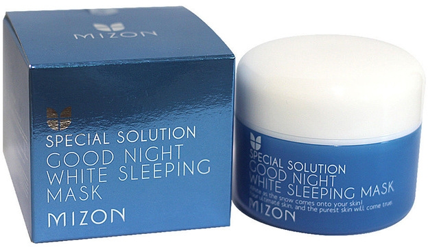 Wybielająca maska do twarzy na noc - Mizon Good Night White Sleeping Mask — Zdjęcie N1