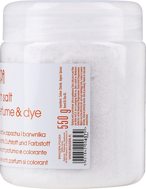 Sól arganowa do kąpieli, jacuzzi, zabiegów SPA, okładów i peelingu - BingoSpa Argan Salt Bath — Zdjęcie N2