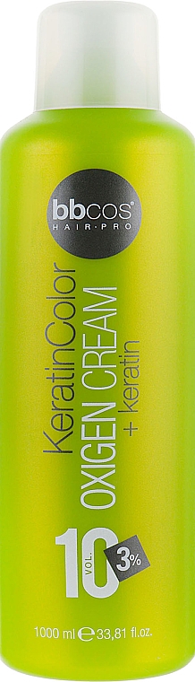 Utleniacz kremowy 3% - BBcos Keratin Color Oxigen Cream 10 Vol — Zdjęcie N3