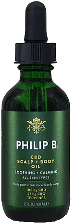 Olejek CBD do skóry głowy i ciała - Philip B CBD Scalp + Body Oil — Zdjęcie N1