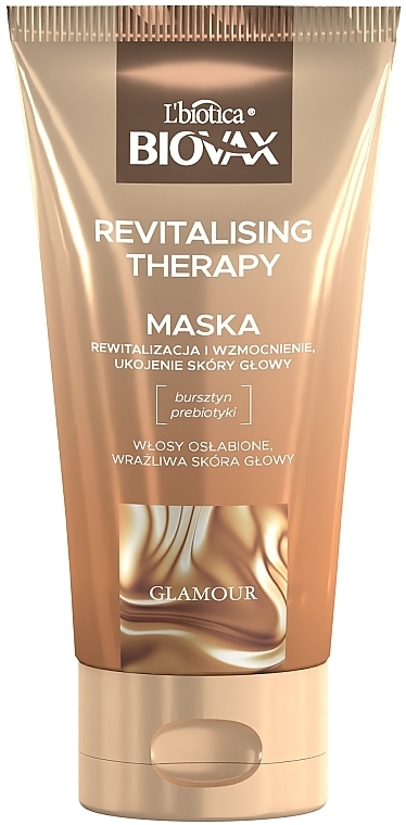 PREZENT! Maska do włosów - L'biotica Biovax Glamour Revitalising Therapy — Zdjęcie N1