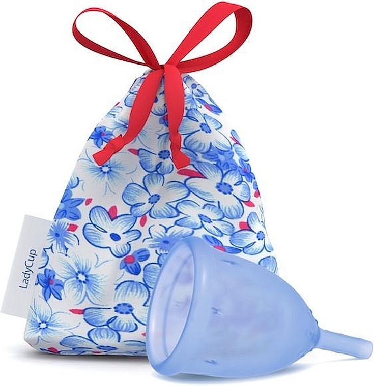 Kubeczek menstruacyjny, rozmiar S, błękitny - LadyCup Blue — Zdjęcie N1