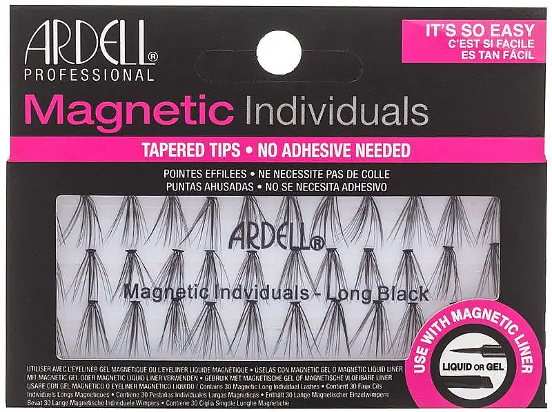 Kępki sztucznych rzęs - Ardell Magnetic Individuals Long Black — Zdjęcie N1