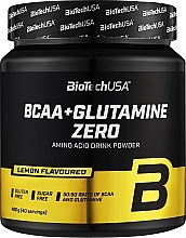 Kup Kompleks aminokwasów i glutaminy w proszku o smaku cytrynowym - BioTechUSA BCAA + Glutamine Zero Lemon Amino Acid Drink Powder