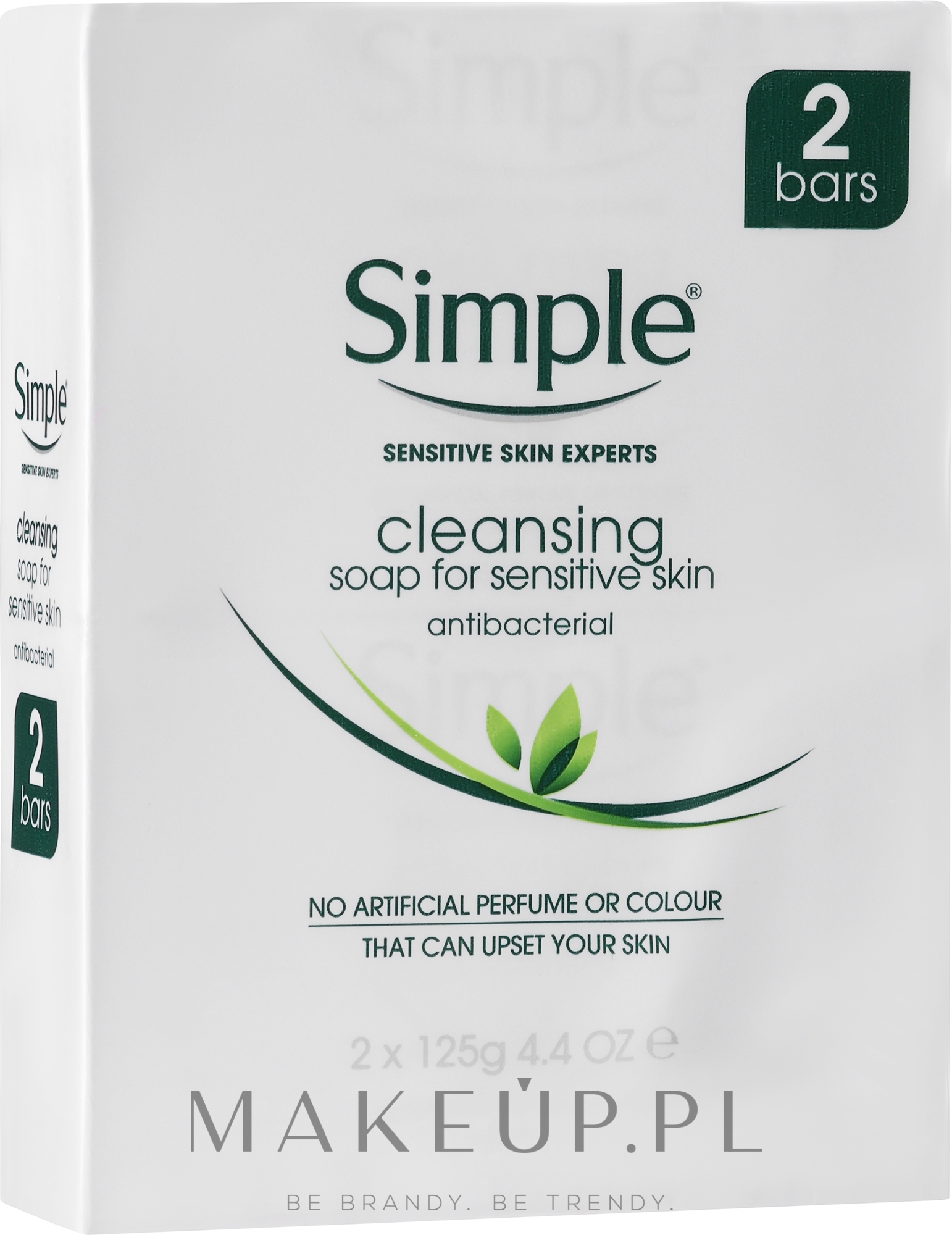 Mydło antybakteryjne dla skóry wrażliwej - Simple Antibacterial Soap For Sensitive Skin — Zdjęcie 2 x 125 g