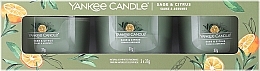 Zestaw - Yankee Candle Sage & Citrus (candle/3x37g) — Zdjęcie N1