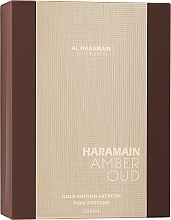 Al Haramain Amber Oud Gold Edition Extreme Pure Perfume Gift Set - Zestaw (perfume 100 ml + atomiser 10 ml) — Zdjęcie N2