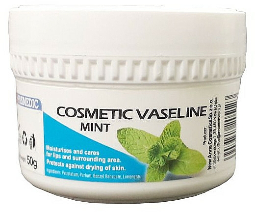 Nawilżający krem do twarzy Olej moringa - Pasmedic Cosmetic Vaseline Mint — Zdjęcie N2