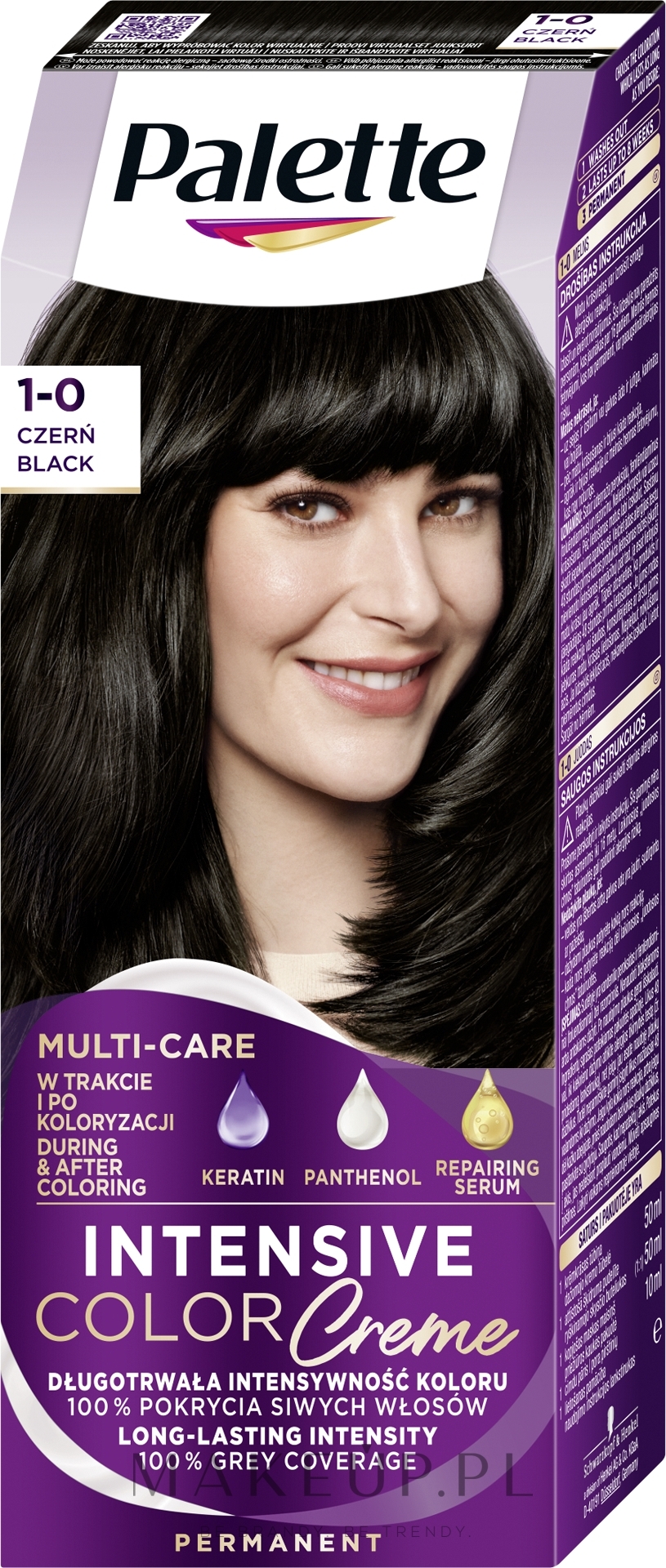 Farba do włosów - Palette Intensive Color Creme Long-Lasting Intensity Permanent — Zdjęcie 1-0 (N1)