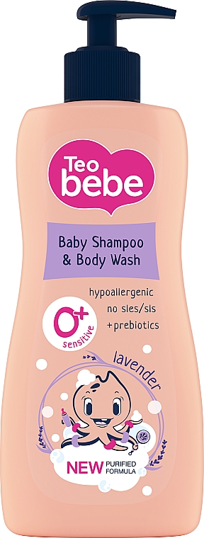 Szampon i żel do kąpieli Lawenda - Teo Bebe Sensitive — Zdjęcie N2