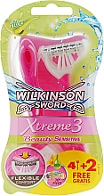 Kup Maszynki jednorazowe, 4+2 szt. - Wilkinson Sword Xtreme 3 Beauty Sensitive