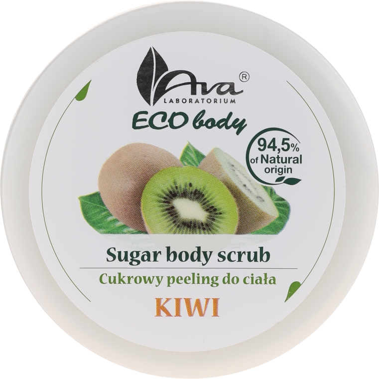Cukrowy peeling do ciała Kiwi - Ava Laboratorium Eco Body — Zdjęcie N1