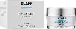 Intensywnie nawilżająca maska hialuronowa do twarzy - Klapp Hyaluronic Mask — Zdjęcie N2