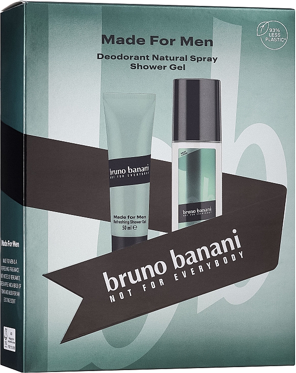 Bruno Banani Made For Men - Zestaw (deo/75ml + sh/gel/50ml) — Zdjęcie N1