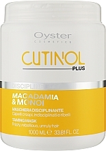 Maska do niesfornych włosów - Oyster Cutinol Plus Macadamia & Monoi Oil Discipline Mask — Zdjęcie N2