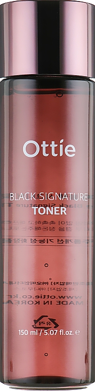 Tonik do twarzy z mucyną czarnego ślimaka - Ottie Black Signature Toner — Zdjęcie N2