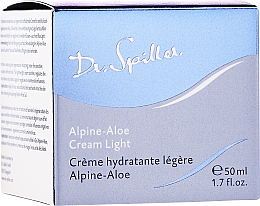 Nawilżający krem do twarzy z aloesem alpejskim - Dr. Spiller Alpine-Aloe Cream Light — Zdjęcie N1