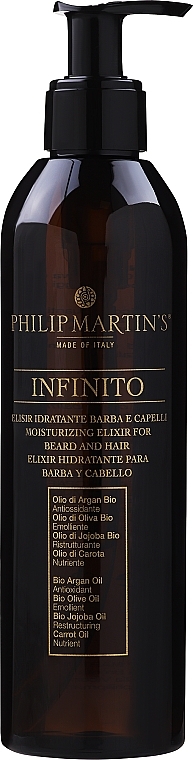 Olejek do ochrony i odbudowy włosów - Philip Martin's Moisturizing Elixir For Beard And Hair — Zdjęcie N1