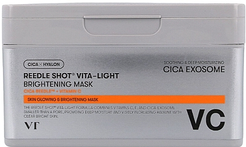 Maska na twarz - VT Cosmetics Reedle Shot Vita-Light Brightening Mask — Zdjęcie N1