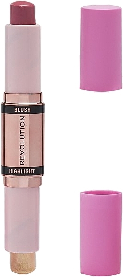 Róż i rozświetlacz w sztyfcie - Makeup Revolution Blush & Highlight Stick — Zdjęcie N1