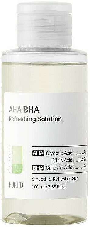 Złuszczająco-odświeżający płyn z kwasami do twarzy - Purito AHA BHA Refreshing Solution