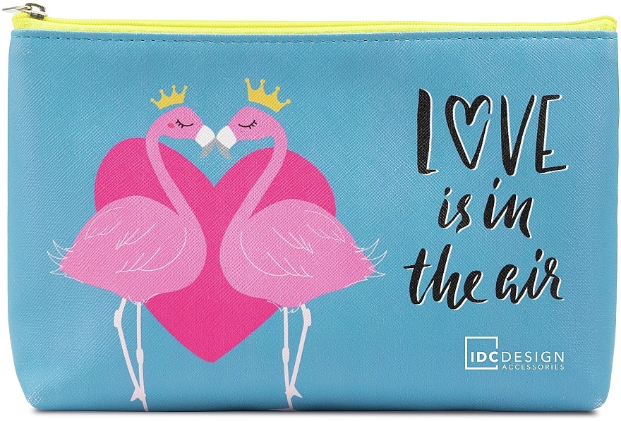 Kosmetyczka z flamingami - IDC Institute Design Accessories Cosmetig Bag — Zdjęcie N1