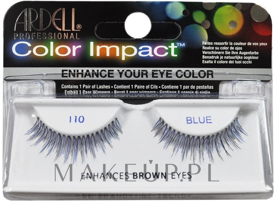 Sztuczne rzęsy - Ardell Color Impact Lash 110 — Zdjęcie Blue