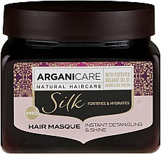 Maska do włosów z proteinami jedwabiu - Arganicare Silk Hair Masque — Zdjęcie N3