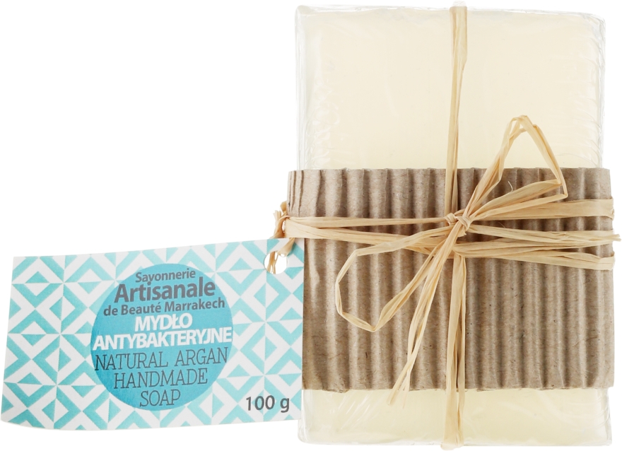 Ręcznie robione naturalne mydło antybakteryjne z tymiankiem i olejem cytrynowym - Beauté Marrakech Natural Argan Handmade Soap — Zdjęcie N1