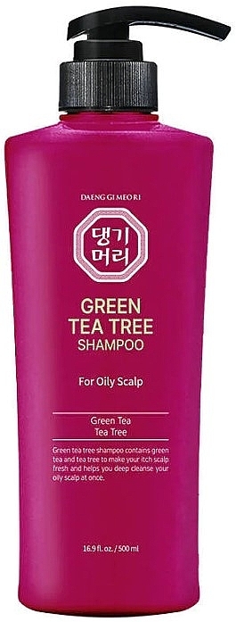 Szampon do tłustej skóry głowy Zielona herbata - Daeng Gi Meo Ri Green Tea Tree Shampoo for Oily Scalp — Zdjęcie N1