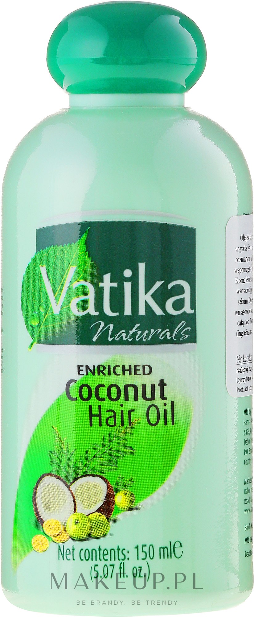 Olej kokosowy do włosów - Dabur Vatika Enriched Coconut Hair Oil — Zdjęcie 150 ml