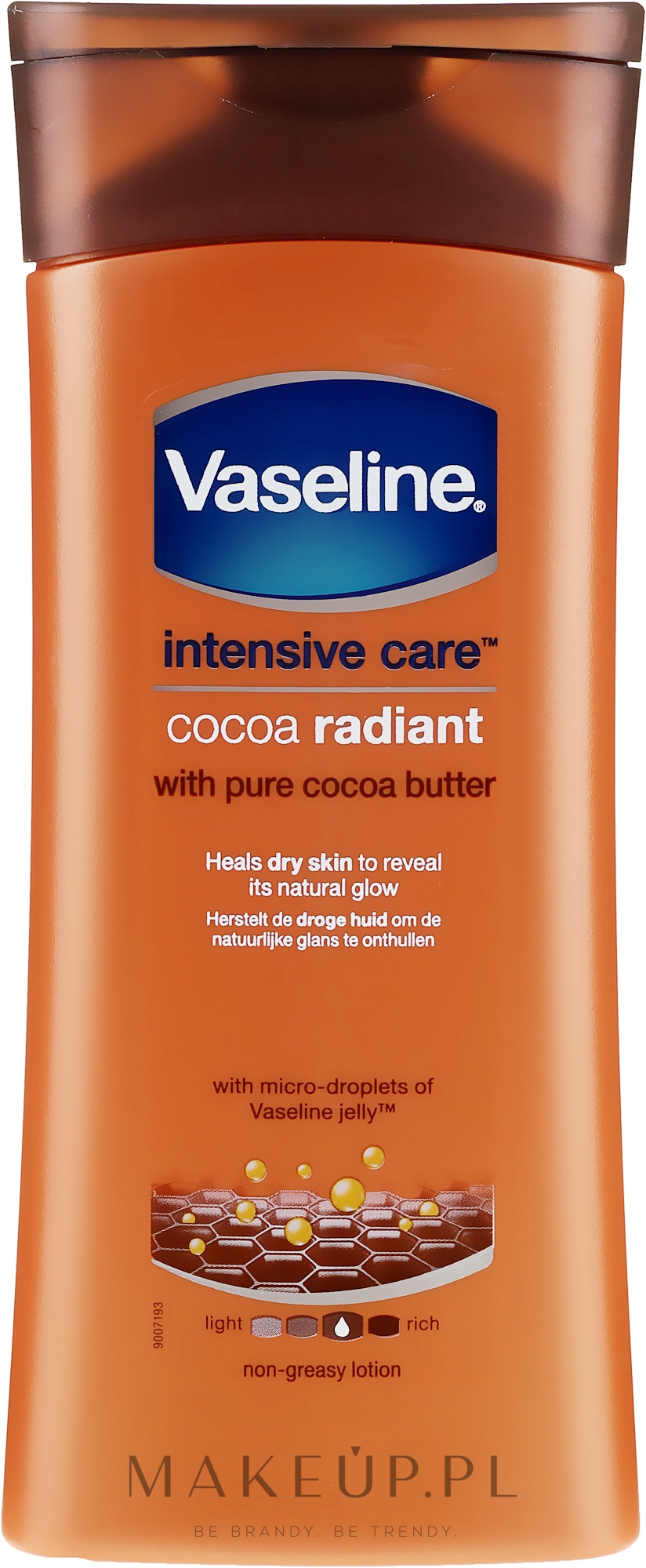 Nawilżający lotion do ciała - Vaseline Intensive Care Cocoa Radiant Lotion — Zdjęcie 200 ml