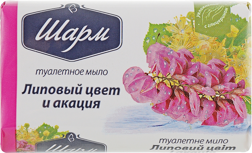 Mydło toaletowe Kwiat lipy i akacja, z gliceryną	 - Mydło toaletowe Kwiat lipy i akacja — Zdjęcie N1