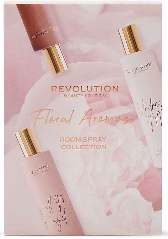 Makeup Revolution Floral Aromas Room Spray Collection - Zestaw (room/spray/3x100ml) — Zdjęcie N2