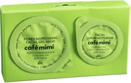 Kup Zestaw do twarzy (żelowa maska zwężająca pory + serum-aktywator) - Café Mimi (mask 15 ml + ser 5 ml)