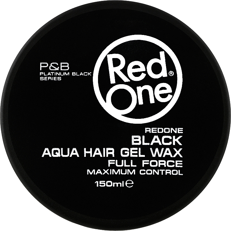 Wosk do włosów na bazie wody - Red One Aqua Hair Gel Wax Full Force Black — Zdjęcie N1