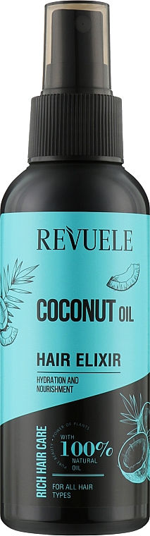 Eliksir do włosów z olejkiem kokosowym - Revuele Coconut Oil Hair Elixir — Zdjęcie N1